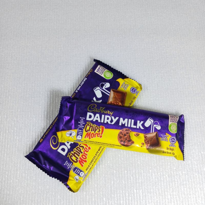ช็อกโกแลต Cadbury DAIRY MILKผสมช็อกโกแลต chips