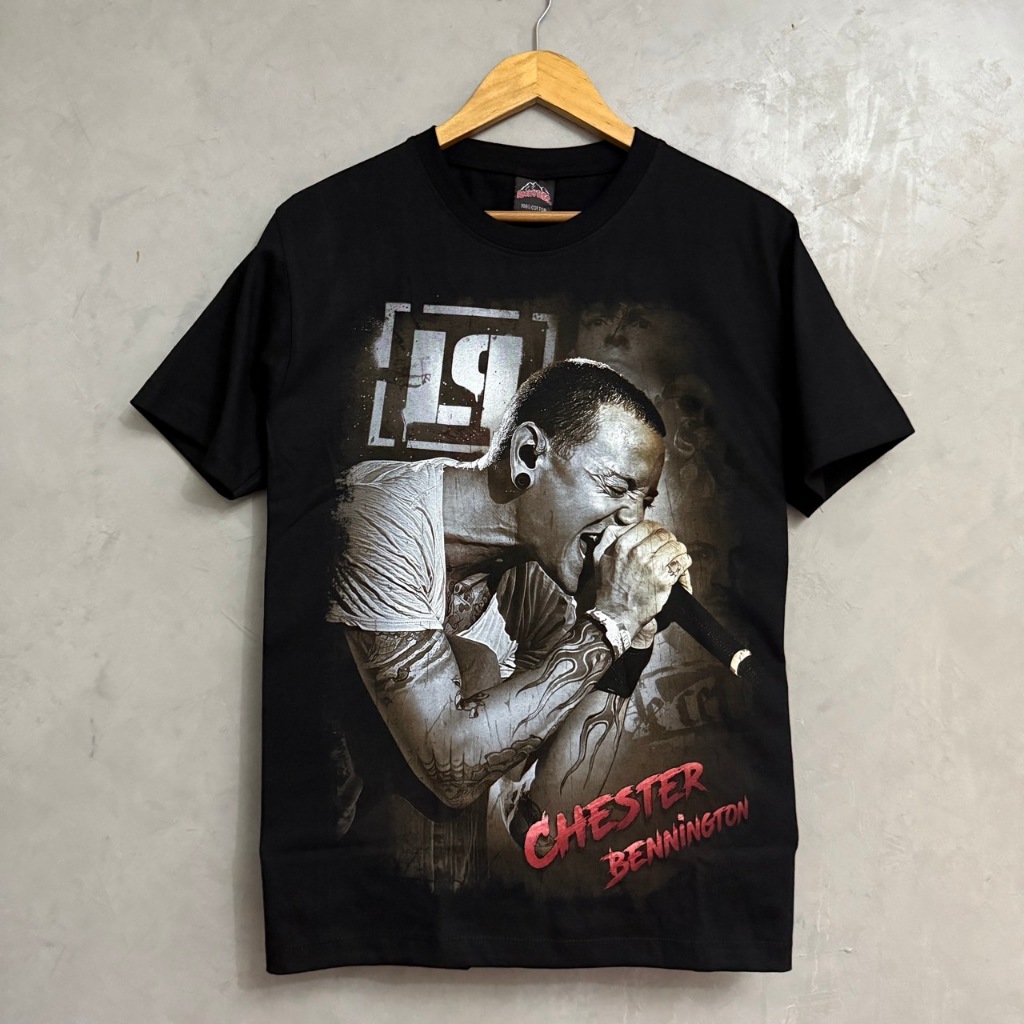 เสื้อยืดเชสเตอร์LP(ป้ายRocktee เรืองแสง) ผ้าCotton100