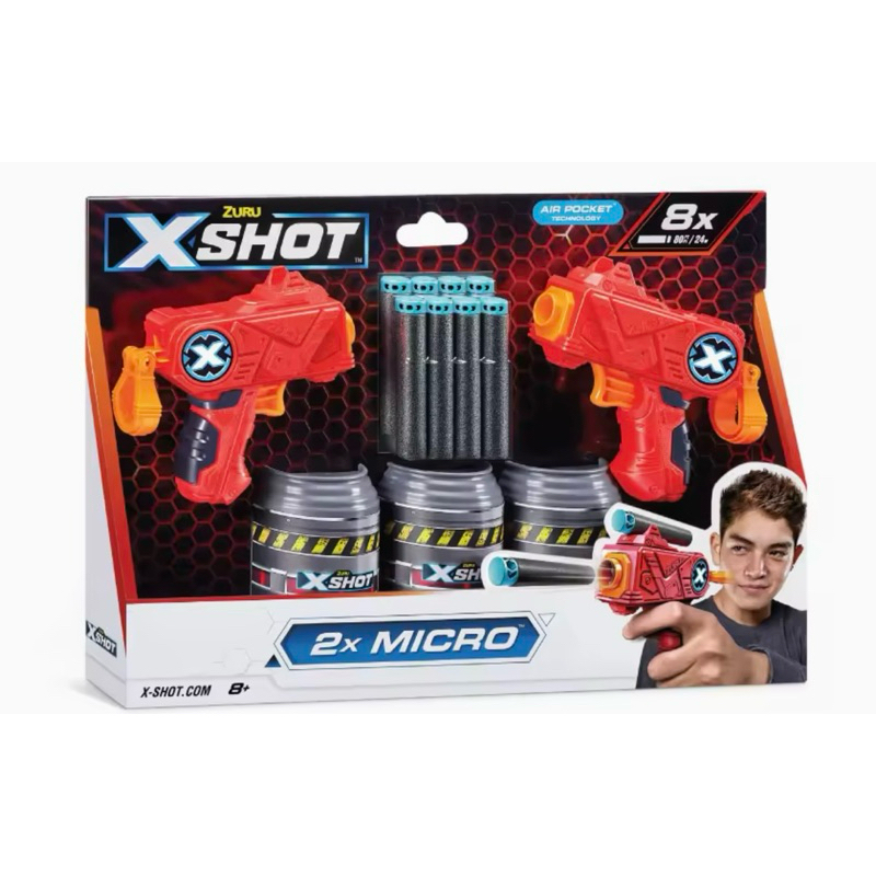 💥พร้อมส่ง ของแท้💥X-SHOT EXCEL DOUBLE MICRO พร้อมดาร์ท 8ชิ้นในเซ็ท