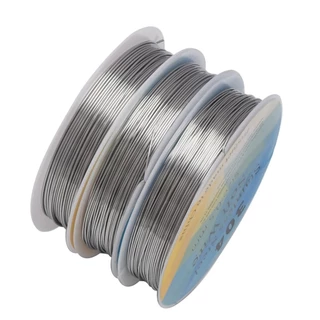 ลวด สแตนเลส 304 (ม้วนเล็ก) stainless steel soft wire #ร้อยลูกปัด #งานลูกปัด #งานดัดเครื่องประดับ