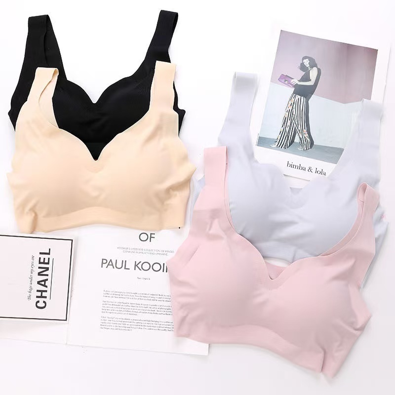 🌸Swift Bra🌸Sexy bra ชุดชั้นในสตรียางพารา ไร้ขอบ ไร้รอยต่อ เสื้อในยางพาราเสริมฟองน้ำ เกรดผ้าพรีเมี่ยม