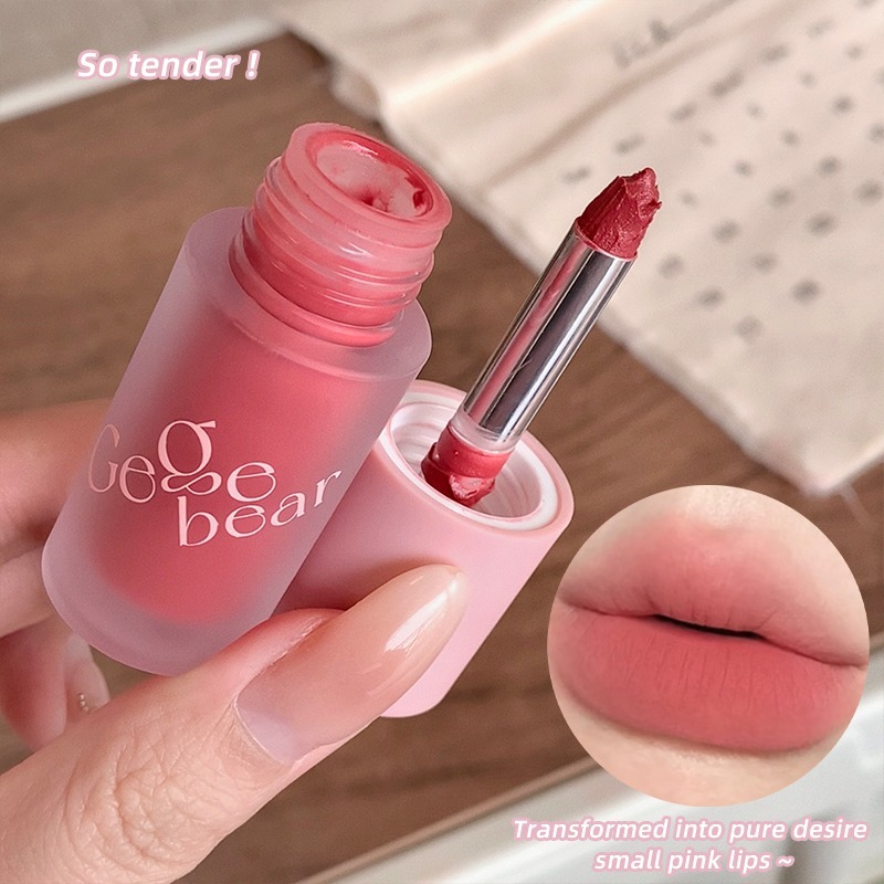 Gecomo บลัชออนเนื้อครีม เนื้อแมตต์กํามะหยี่ สีชมพู 3 สี