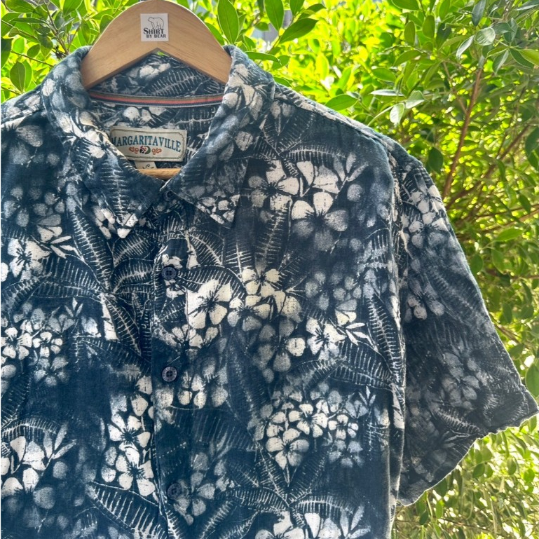 เสื้อฮาวายมือสอง Size 2XL (อก 48") แบรนด์ MARGARITA VILLE เสื้อฮาวายหุ่นหมี🐻