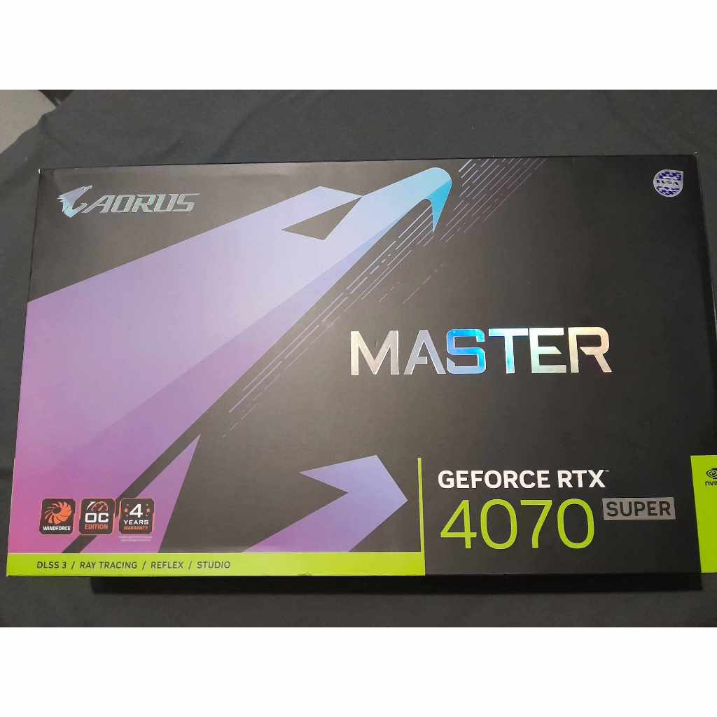 VGA (การ์ดจอ) GIGABYTE RTX 4070Super AORUS MASTER 12GB มือสอง