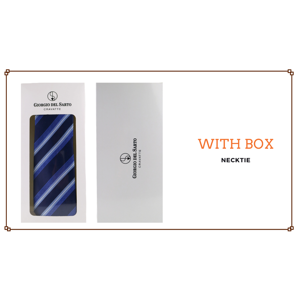 Giorgio Del Sarto Necktie 7.5 cm Blue เนคไทสีฟ้ามีเท็กเจอร์ - รูปที่ 2