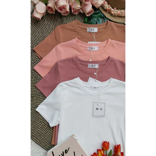 เสื้อยืดป้ายM.E : เสื้อยืดมี30สีพร้อมส่ง