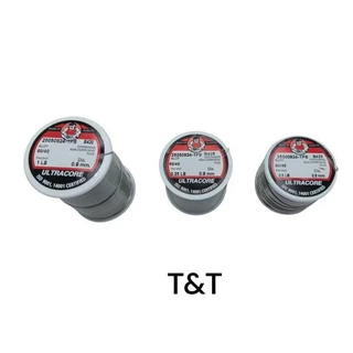 ตะกั่วบัดกรี โลหะบัดกรี ULTRACORE 0.8 มิล น้ำหนัก 0.25 0.5 1.00 lb ดีบุก60/ตะกั่ว40 ISO 9001 14001