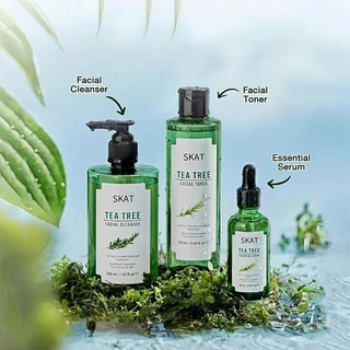 ชุดสำหรับสิว SKAT TEA TREE โทนเนอร์ ช่วยป้องกันปัญหาสิว และกระชับรูขุมขน 250ml (สินค้าโล๊ะสต๊อก)