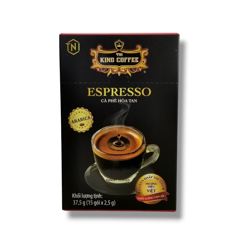 TNI King Coffee Espresso กาแฟดำ ของเวียดนาม 1กล่อง 15ซอง