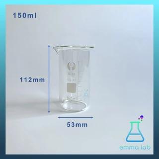 บีกเกอร์ ทรงสูง Tall Beaker บีกเกอร์แก้ว Glass Beaker Tall Form with Spout