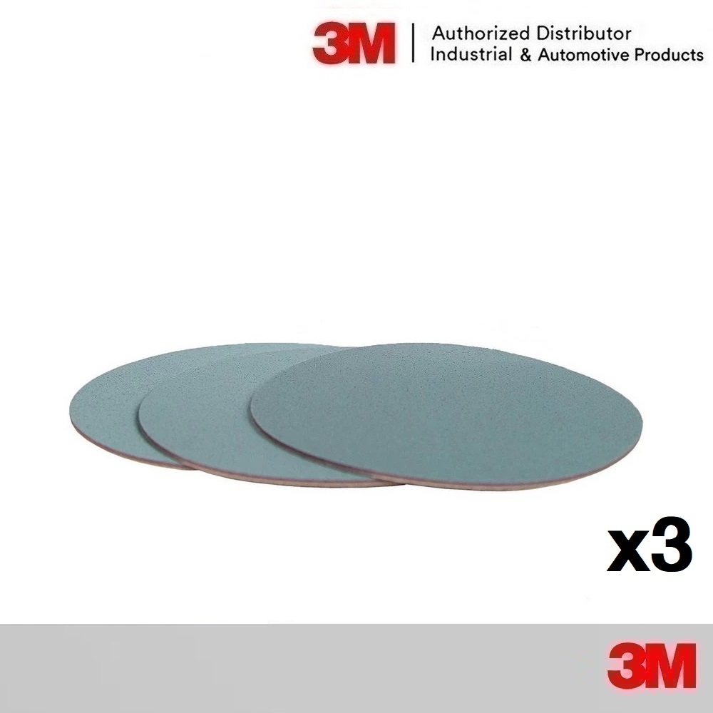 3M 30662 กระดาษทรายกลม 6" P5000 x(3 แผ่น) Trizact Clear Coat Sanding