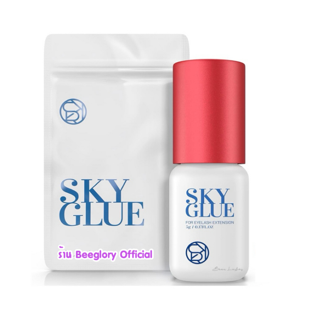 ส่งจากไทย กาวต่อขนตา Sky Glue ของแท้ แห้งไว 5 ml. ฝาแดง กาวสกาย สำหรับต่อขนตา กาวติดขนตา ฝาสีแดง ขนตา