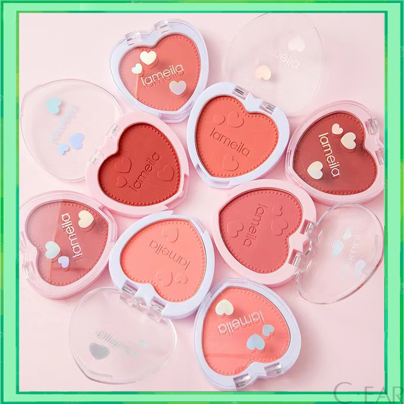 บลัชออนโทนส้ม ปัดแก้ม Lameila บรัชออน บลัชออน บลัชออนลูกพีช ที่ปัดแก้มบลัชออน บลัชออนรูปหัวใจ ปัดแก้มกันน้ำ ปัดแก้มสีสวย