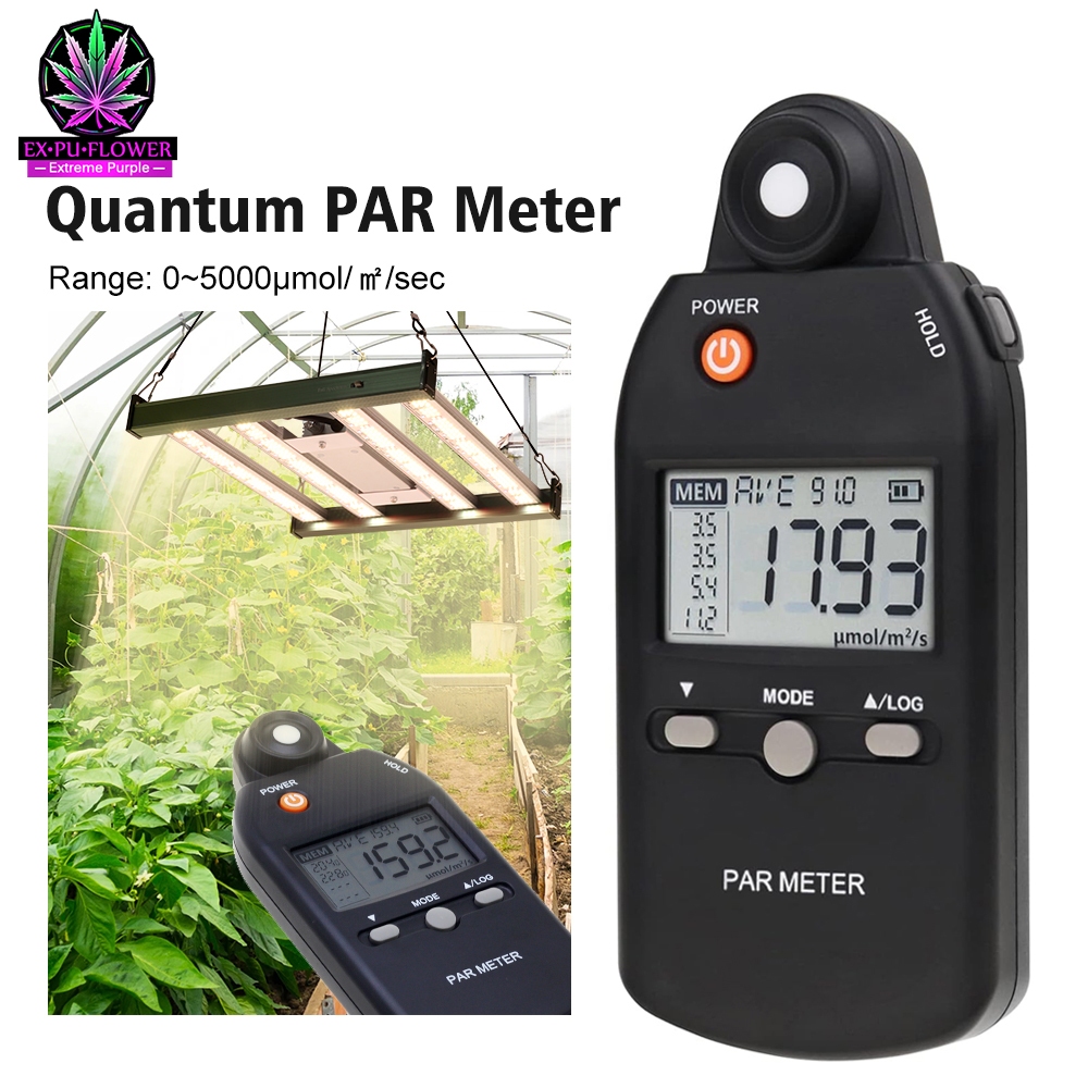 Portable PPFD Tester เครื่องวัดปริมาณแสงควอนตัม PPFD เครื่องวัดความเข้มแสงแบบสเปกตรัมเต็มรูปแบบ