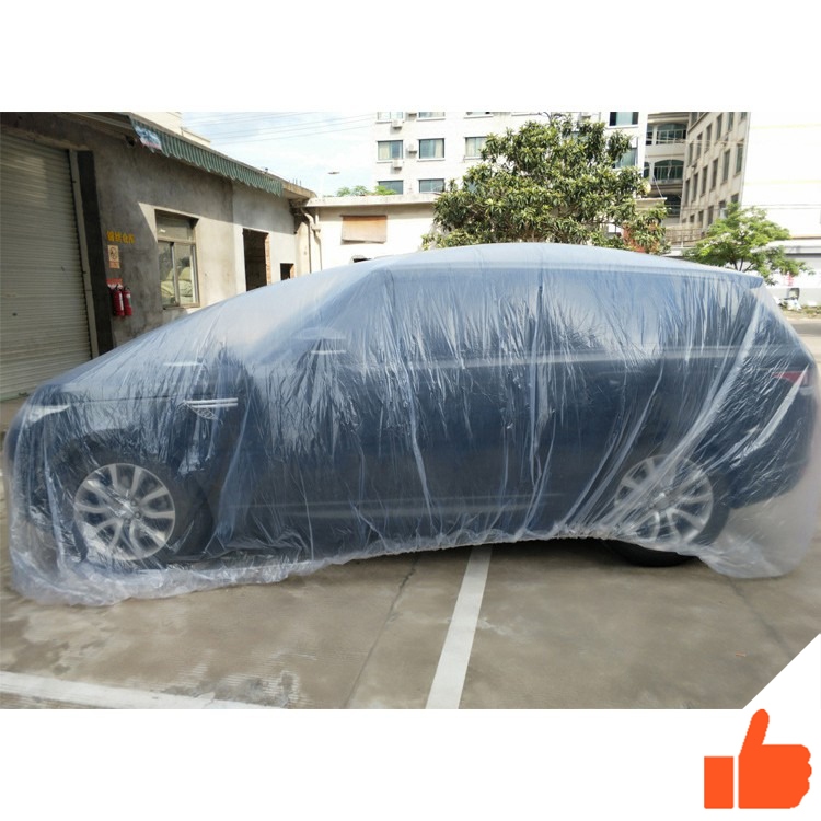 🚗พร้อมส่ง🚗 พลาสติกคลุมรถหนาพิเศษ พลาสติกใส คลุมรถ กันน้ำ คุณภาพดี เนื้อเหนียว กันน้ำ กันฝุ่น ผ้าคลุมรถ ผ้าคลุมรถหลายขนาด