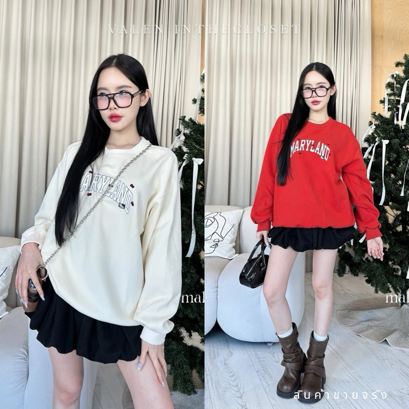 NEW ARRIVALS ! เสื้อสเวตเตอร์ รุ่นใหม่ค่า ทรงOversized Unisex งานน่ารักมากๆๆ
