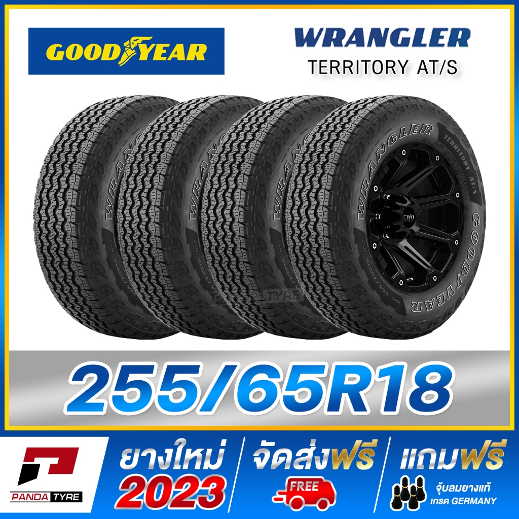 GOODYEAR 255/65R18 ยางรถยนต์ขอบ18 รุ่น WRANGLER TERRITORY AT x 4 เส้น (ยางใหม่ผลิตปี 2023)