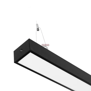 โคมไฟเพดานแขวน ห้อยสลิง โคมไฟออฟฟิต ไฟเพดาน LED Tube Light Fixture แสงขาว 6500K พร้อมชุดติดตั้ง