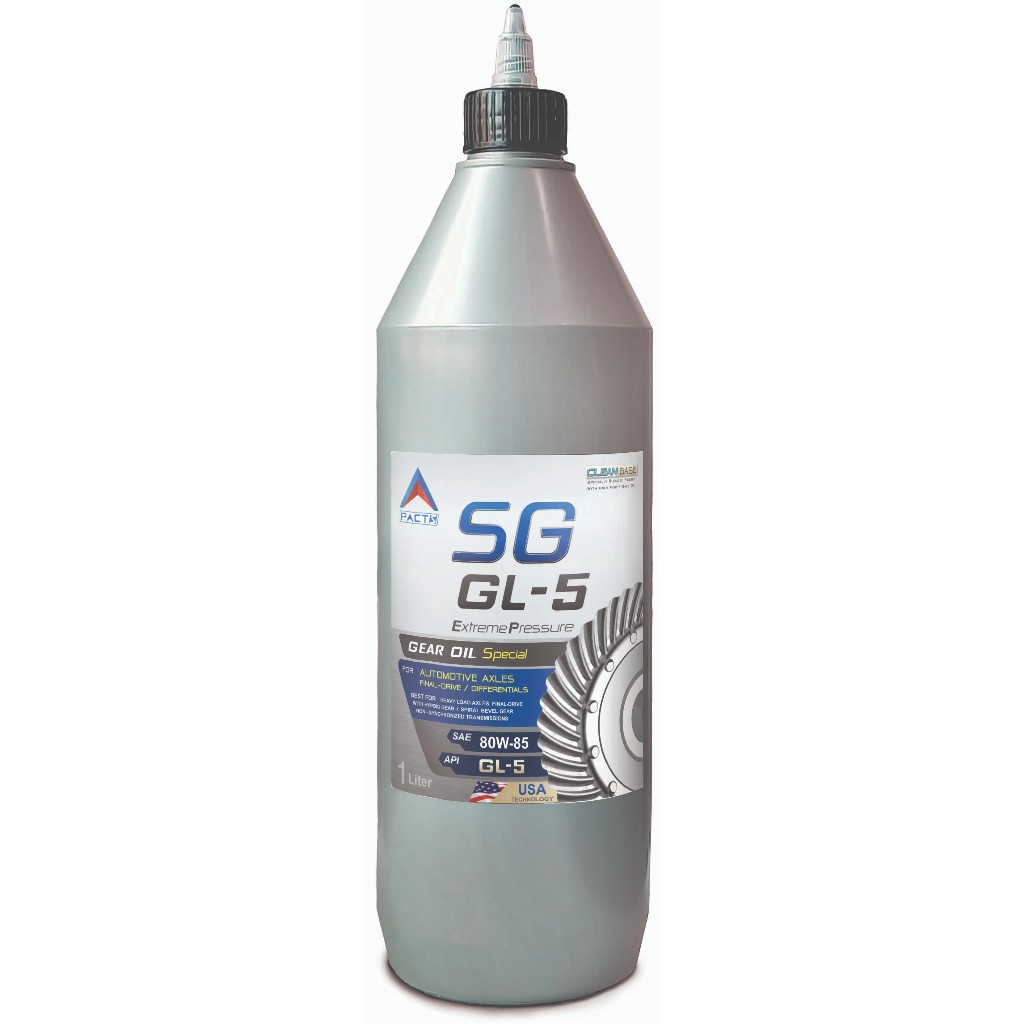 PACTS น้ำมันเกียร์และเฟืองท้าย SG SAE 80W-85, 80W-90, 85W-140, 140 API GL-5