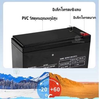 แบตเตอรี่ แบตเตอรี่แห้ง 12V12AH แบตสำรอง เครื่องมือเกษตร พ่นยาแบตเตอรี่ มอเตอร์ไซค์ เครื่องสำรองไฟ ไฟฉุกเฉิน ต่อมอเตอร์ป