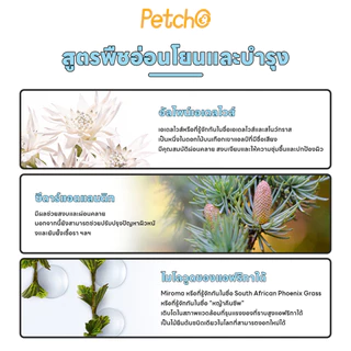 Petcho แชมพูสุนัข สารสกัดจากพืช อ่อนโยนต่อผิว ทำความสะอาดและดูแลเส้นผม Pet Shampoo