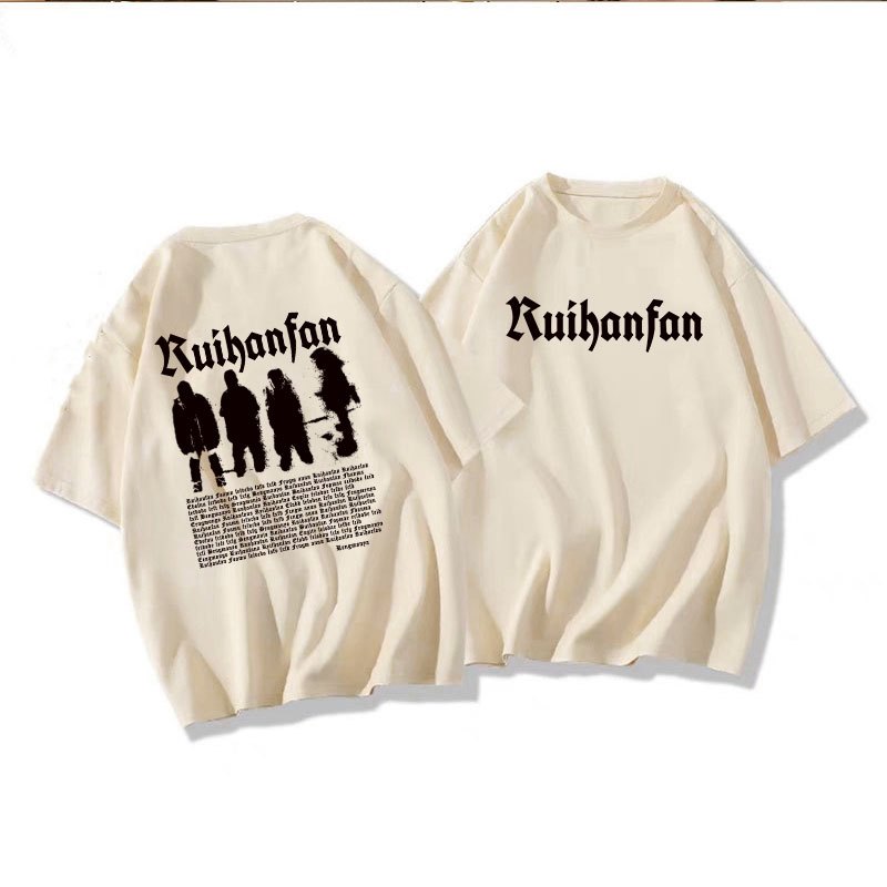 เสื้อยืดแฟชั่นผู้หญิงกําลังฮิตใหม่ล่าสุด Oversize เสื้อผ้าสาวอวบไซส์ใหญ่ เสื้อโอเวอร์ไซส์สไตล์เกาหลี สกรีนลายวินเทจเท่ๆ - รูปที่ 6