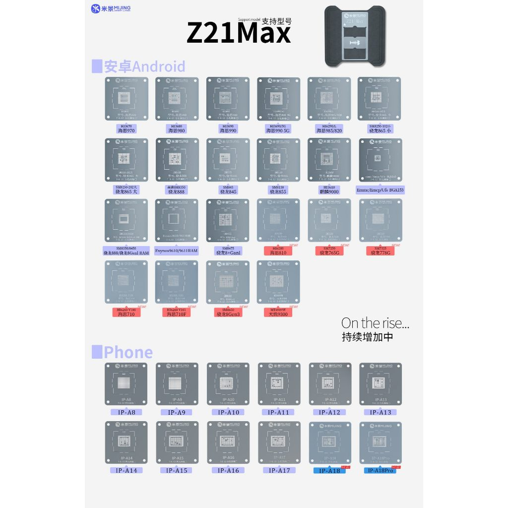 เพลทบอลขา CPU Mijing Z21 Max ( X-16 + Android )