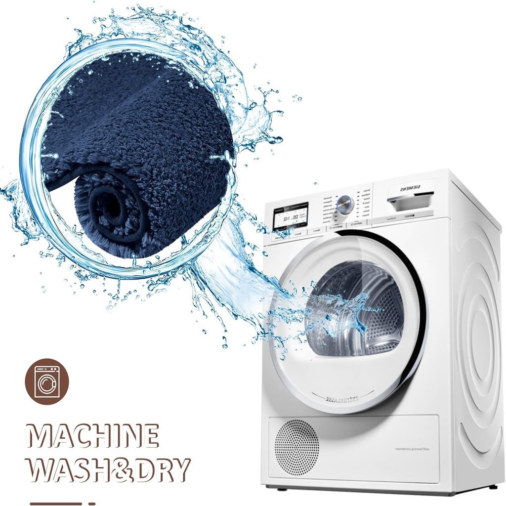 ซูเปอร์ดูดซับและเสื่อกันลื่นห้องน้ําหนาพรมห้องน้ําซักเครื่องทนทานเสื่อห้องน้ําเสื่อประตูตกแต่ง - รูปที่ 6