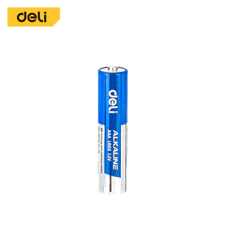 Deli ถ่านอัลคาไลน์ AA LR6 ถ่านไฟฉายอัลคาไลน์ AAA LR03 ถ่าน 1.5V ใช้ได้นาน 1ก้อน Alkaline Battery