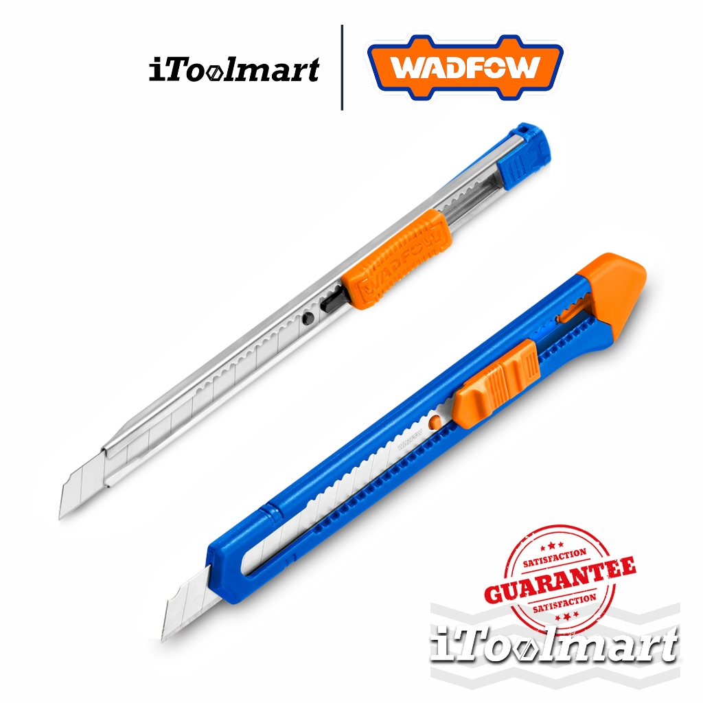 WADFOW มีดคัดเตอร์สแตนเลส WSK1509 / แบบพลาสติก WSK2902 ขนาดใบมีด 9x80mm
