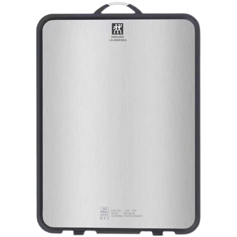 เขียงสองด้าน Zwilling ของเยอรมัน เขียงสแตนเลส 304 เขียงต้านเชื้อแบคทีเรียและเชื้อราในครัวในครัวเรือน เขียงหั่นผัก เขียงพ