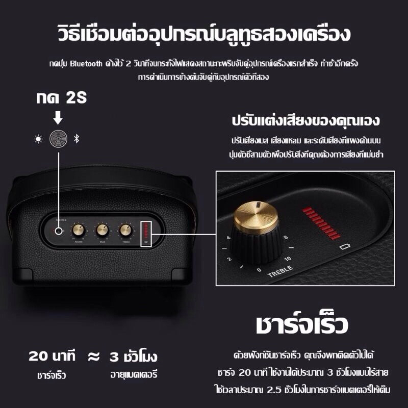 ใหม่ Bluetooth Speake M10 /W4ลำโพงบลูทูธ พกพา Super BASS เสียงดี เบสหนัก พร้อมส่ง ชาร์จแบต ผ่าน Type-c