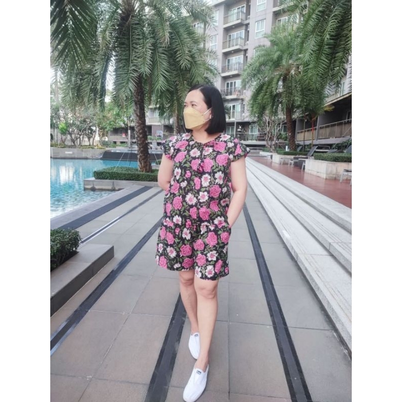 ชุดเซ็ทเสื้อและกางเกงขาสั้น ผ้าคอตต้อนอินเดียแฮนบล็อก คละไซส์ ราคาน่ารัก