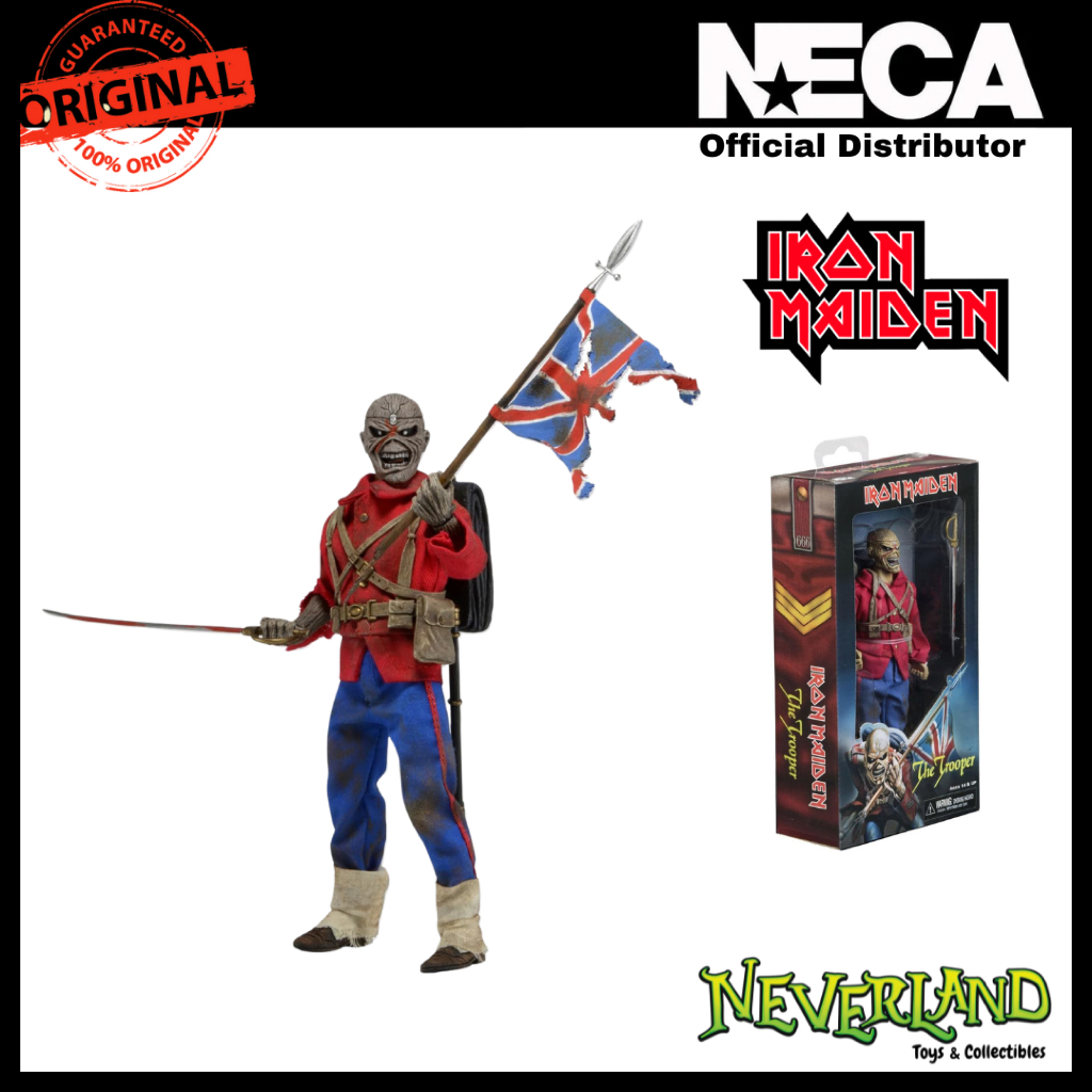 NECA Iron Maiden – The Trooper 8” Clothed Action Figure