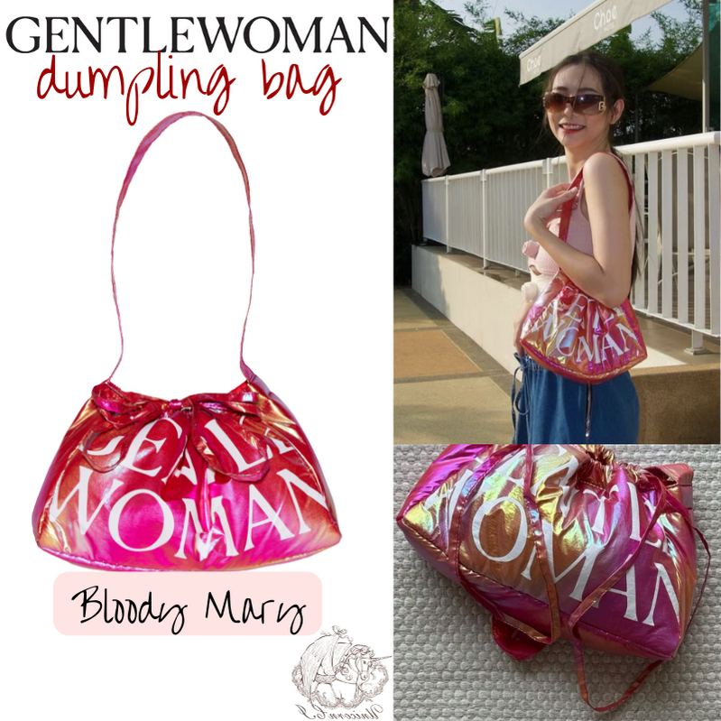 พร้อมส่ง!! Gentlewoman Bloody Mary Dumpling Bag Casual Letter กระเป๋าเกี๊ยว gentlewomen กระเป๋า ของแท้