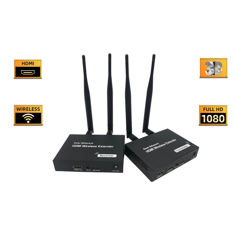 Wireless HDMI Extender 200M 2.4G/5Ghz 1080P Video Transmitter Receiver