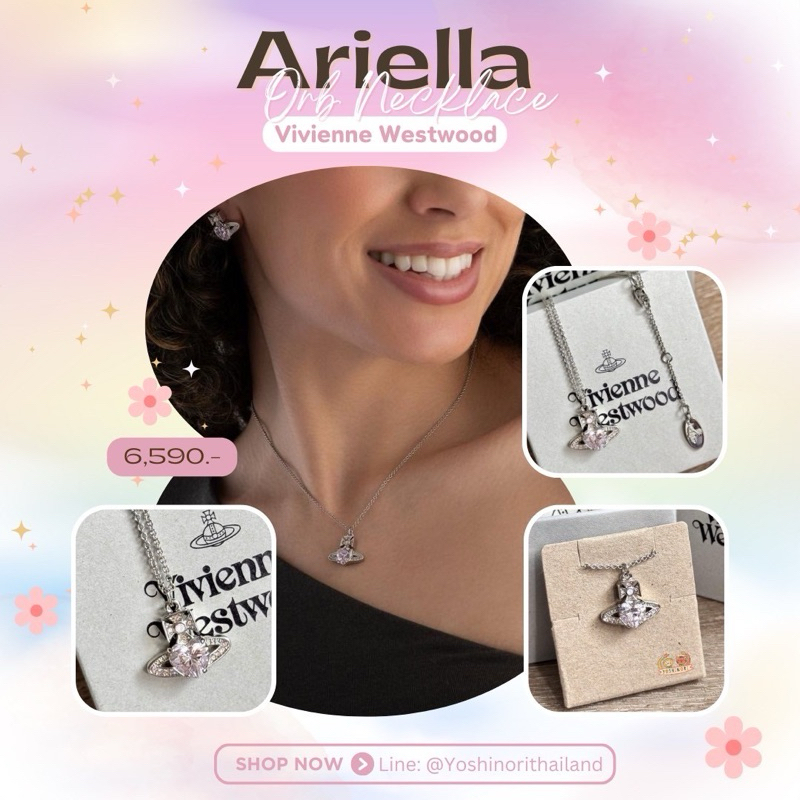 (มีโค้ดลด20% สูงสุด 2,000.-) พร้อมส่ง   สร้อยคอ Vivienne Westwood Ariella Crystal Orb Pendant ของแท้ ราคา ถูกที่สุด ดีลบีเคเค แกลเลอรีภาพที่ 7