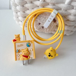 【ส่งจากไทย 18w/20w】 114 ลายเคส สายชาร์จ ลายการ์ตูนน่ารัก สำหรับ APPL0 Power Adapter 18W/20W ตัวถนอมสายชาร์จ Cable