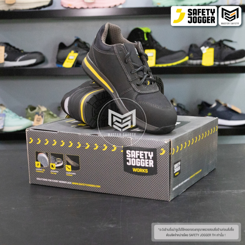 [รับประกัน3เดือน] Safety Jogger รุ่น TURBO S3 รองเท้าเซฟตี้หุ้มส้น หัวคอมโพสิท พื้นกันทะลุ พื้นความร้อนสูง