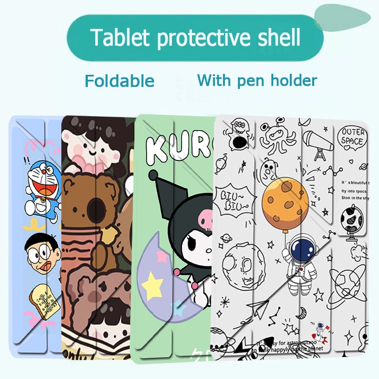 เคสรูปตัว Y แผ่นหลังแบบใส gen7/8/9 10.2 Air3/Pro10.5 Air4 Air5 10.9 Air1/2 gen5/gen6 9.7 Pro11พร้อมถาดใส่ปากกาเคสไ