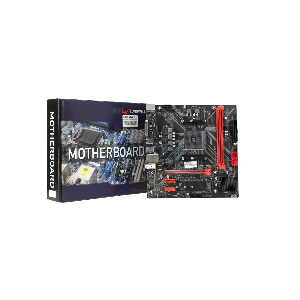 MAINBOARD (AM4) LONGWELL B450M-VDH DDR4