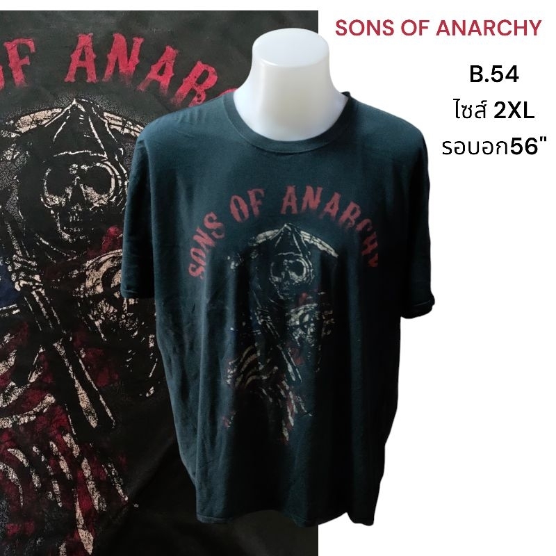 SONS OF ANARCHY รอบอก56" ลิขสิทธิ์แท้เสื้อยืดวินเทจมือสอง