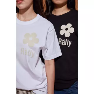 RALLY Flower Tee - เสื้อยืดสกรีนลายดอกไม้ (มีให้เลือก 5 สี)