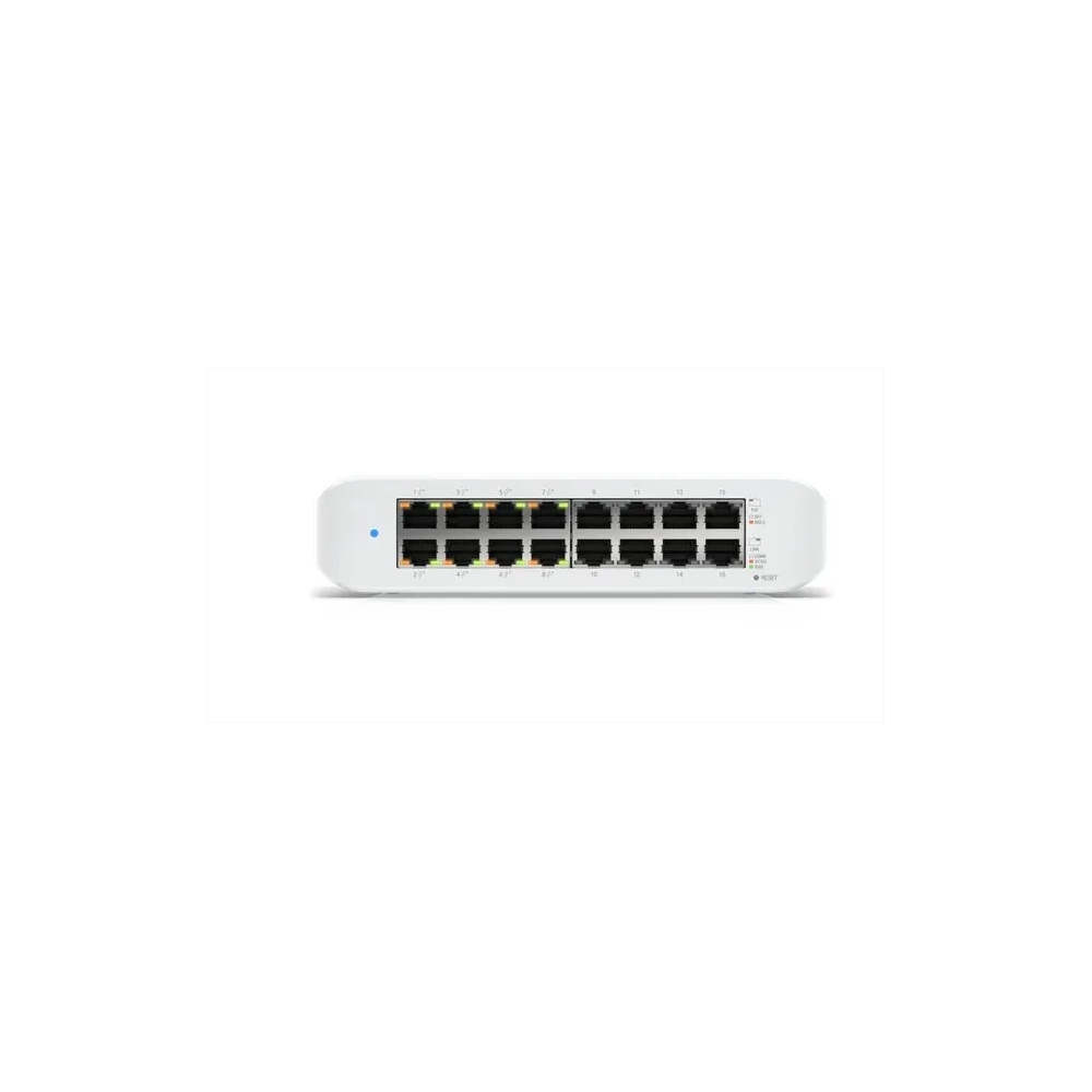 UniFi USW-Lite-16-PoE Unifi Switch L2-Managed Gigabit POE Switch 16 Port 45W