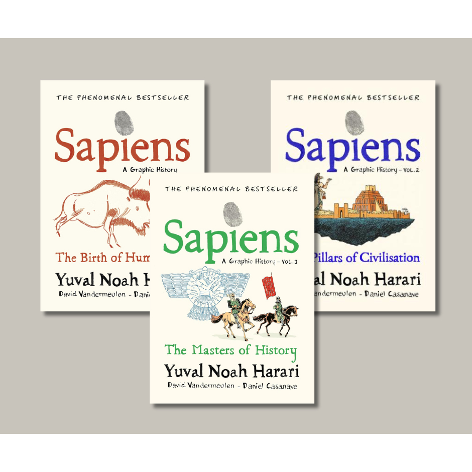 (หนังสือภาษาอังกฤษ) SAPIENS: A GRAPHIC HISTOR(VOLUME 1-3)