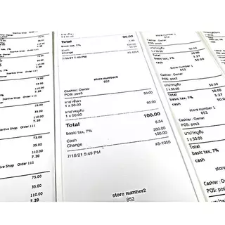 MCM Pack กระดาษใบเสร็จ บิล ขนาด 57x40 57x50 57x80 (10ม้วน/แพ็ค) กระดาษความร้อน Thermal Paper Roll