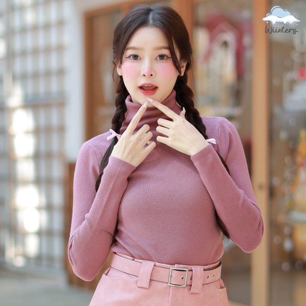 [ Alin TurtleNeck Sweater ] 10 สี l เสื้อไหมพรมคอเต่า เสื้อคอเต่า สเวตเตอร์ ไหมพรม ผ้าร่อง
