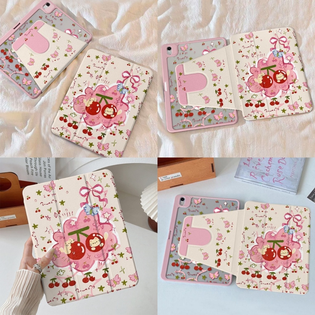 จัดส่งทันที เคสไอแพด น่ารัก Pro11 2024 Air7/6 11 Gen11Air5 การ์ตูน อะคริลิคหมุนได้ 360 Gen6/5 9.7 ราคา ถูกที่สุด ดีลบีเคเค แกลเลอรีภาพที่ 2