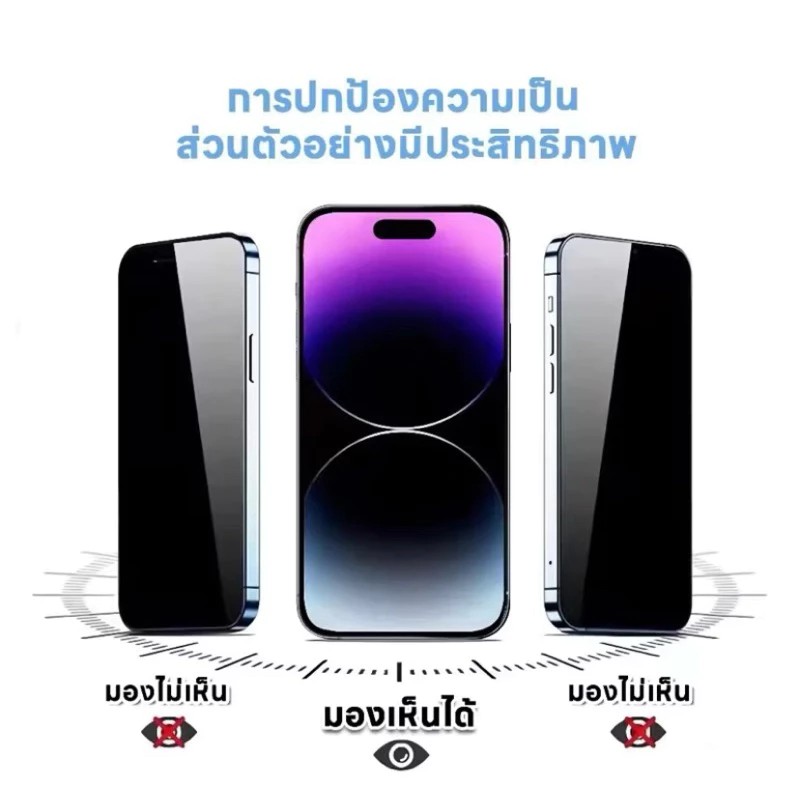 PVฟิล์มกระจกกันมอง สำหรับ iPhone 16/16Plus/16Pro/16Promax thumbnail 5