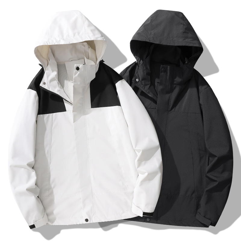 เสื้อแจ็คเก็ตแบบใหม่กันแดดกันฝนกันหนาว มีฮู้ด กันลม สําหรับผู้ชาย ผู้หญิง เดินป่า ตั้งแคมป์ เล่นกีฬา กลางแจ้ง 23657